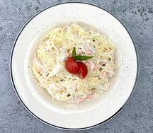 Феттуччине с лососем
