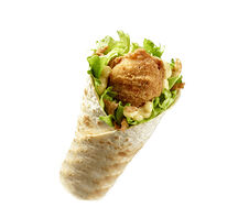 Honey mustard chicken wrap