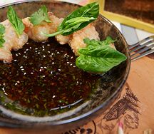 Креветки темпура в азиатском соусе