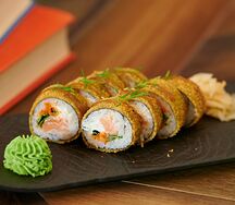 Жареный с лососем 