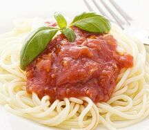 Spaghetti à la tomate