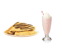 Crêpe au nutella milkshake