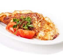 Omelette à la viande
