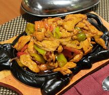 Курица на жаровне