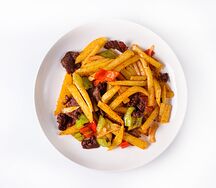 Фри с мясом