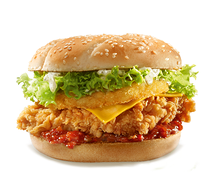 Chicken cheeseburger