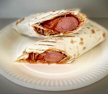 Хот-дог двойной в лаваше