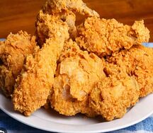 Demi poulet pané croustillant