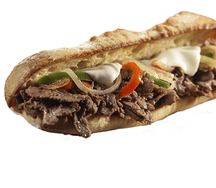 Sandwich de filet de boeuf au fromage