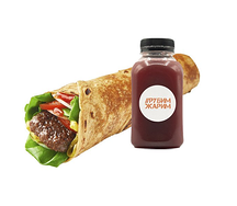 Рубстер с мраморной говядиной и шиповник