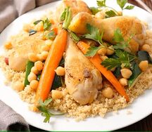 Couscous à la pintade fumée au africaine 1/2
