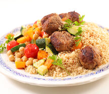 Couscous aux boulette viande hachée 