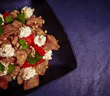 Баклажаны с сырным мусом