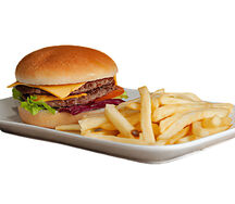Zinger burger et frites