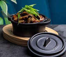Жареный картофель с грибами