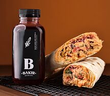 Шаурма с беконом BBQ и маринованными огурцами