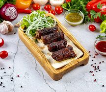 Печень баранья в жировой сетке