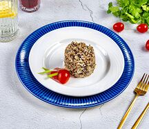 Дикий рис со сливками и чесноком