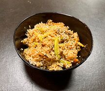 Тяхан с овощами и соусом терияки