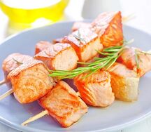 Brochette de mérou