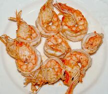 Crevette sautée à la bassamoise