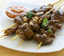 Brochettes de filet de boeuf
