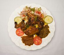 Poulet braisé