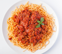 Spaghetti sauce rouge