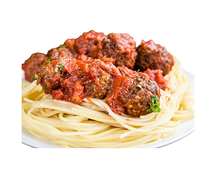 Pasta avec boulette de viande