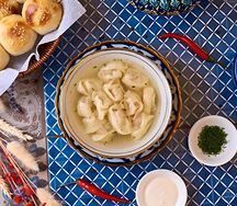 Пельмени с бульоном