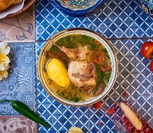 Суп из перепелки с консоме