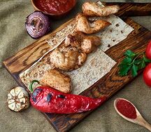 Шашлык из бедра курицы