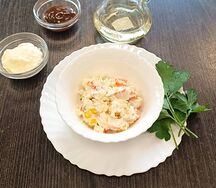 Салат крабовые палочки