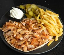Shawarma poulet plat
