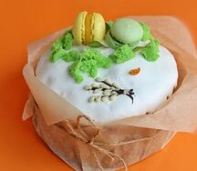Кулич с апельсиновыми цукатами