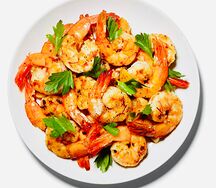 Crevettes aux légumes