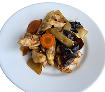 Poulet aux champignons noirs