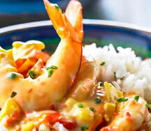 Crevette au curry