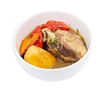 Тандыр (баранина с картофелем и овощами)