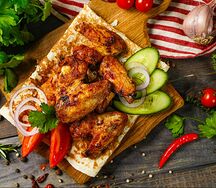 Шашлык из куриных крыльев
