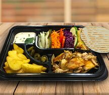 Шаверма на тарелке