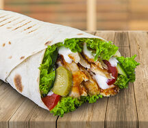 Восточная шаверма в лаваше