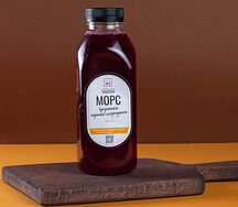 Морс из брусники и черной смородины