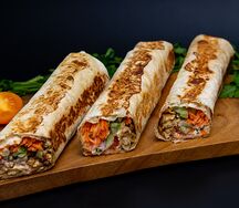 Килограммовая шаурма с курицей