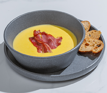 Сырный крем-суп с беконом