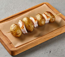 Картошечка с салом на мангале