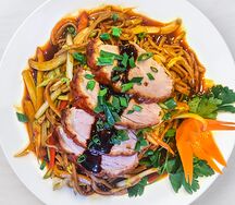 Гречневая лапша с уткой