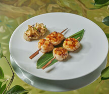 Гребешки на гриле с соусом Тсо