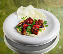 Осьминог в соусе из чёрного перца