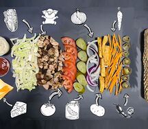 Шаурма на углях The grill со свининой